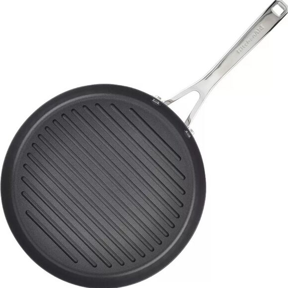KitchenAid Stainless Steel 3-Ply Base 10.25 Non-Stick Grill Pan - Picture 2 of 9